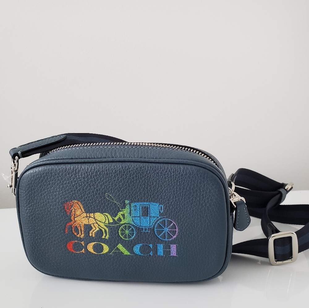 Coach Sparkle Horse Logo Crossbody Fanny Bag